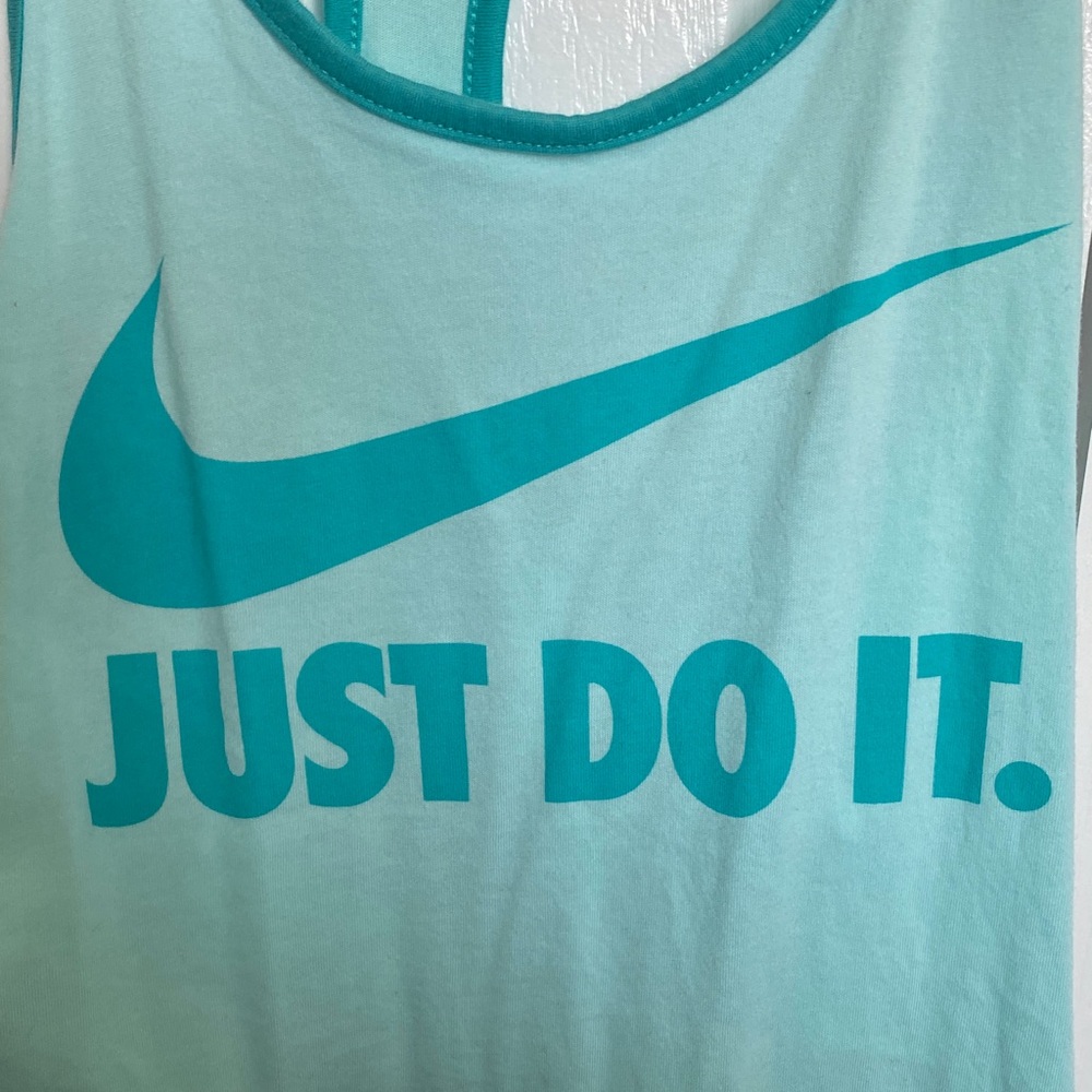 Nike Aqua Blue Racerback Tank - Picture 4 of 4